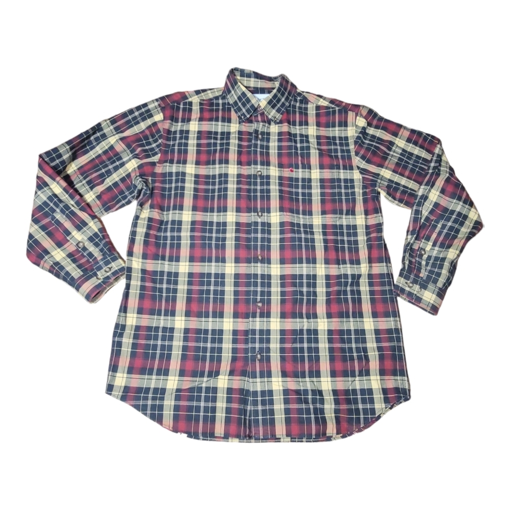 Carhartt Men's‎ Plaid Long Sleeve Button Down Shirt Size Large B29